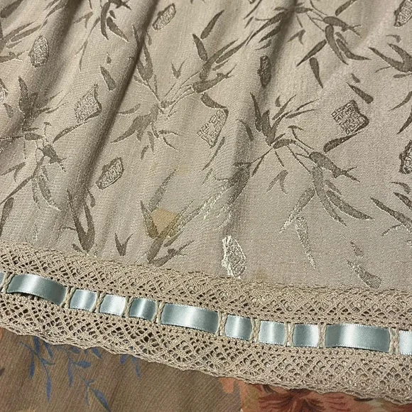 Vintage Floral Patterned Midi Skirt Spencer Alexis Cottagecore Boho Size Large - Picture 4 of 8